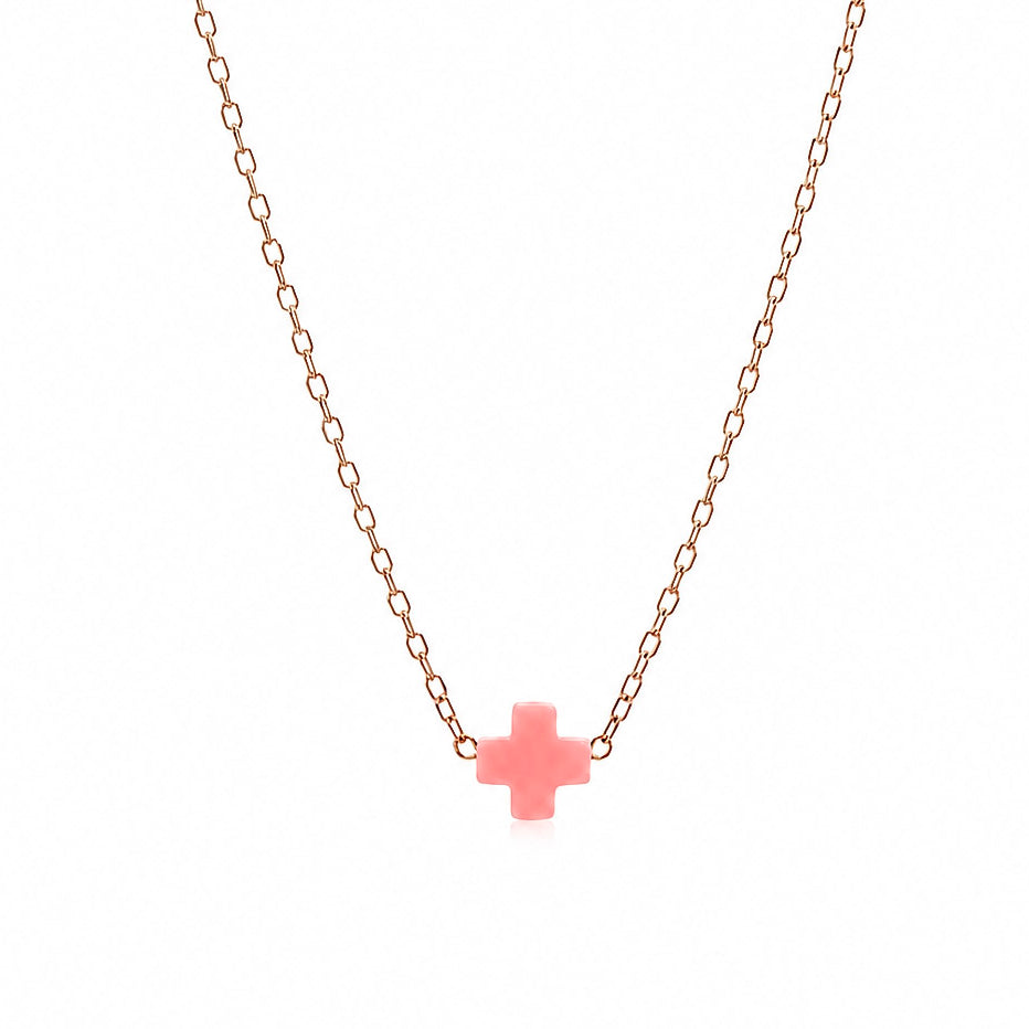 Non Tarnishing gold filled cross necklace
