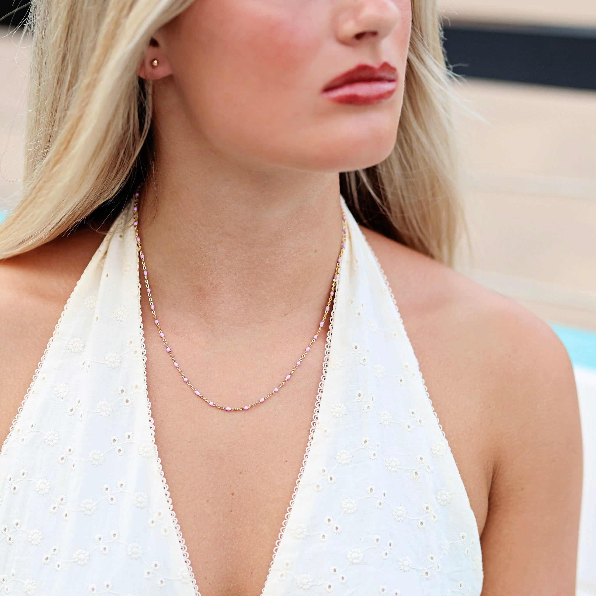 Dayton enamel waterproof necklace