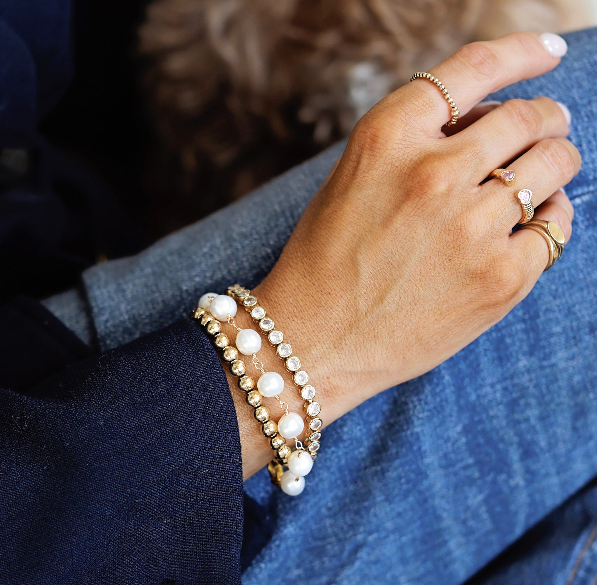 Pearl Bracelet Coastal Jewelry