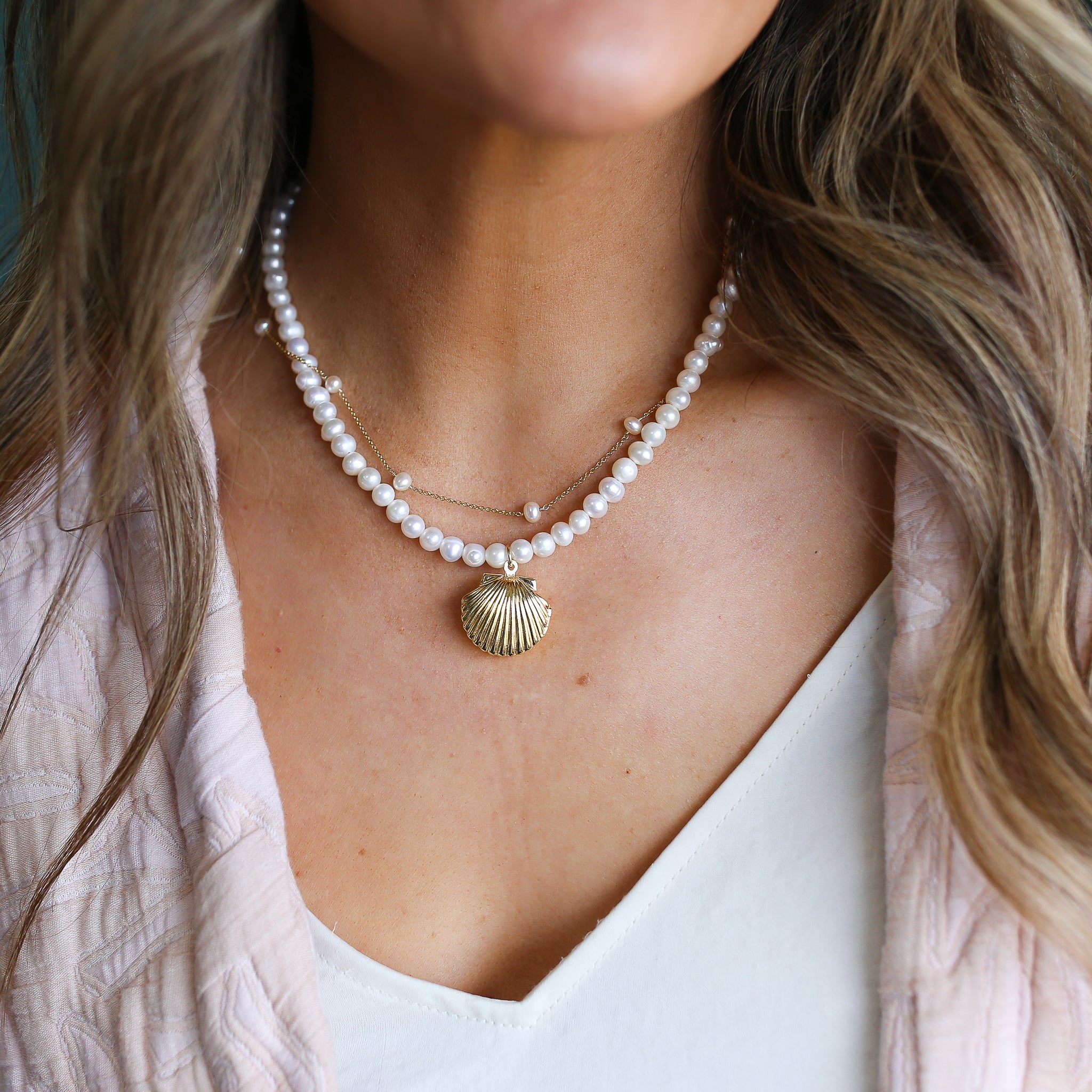 pearl chain necklace