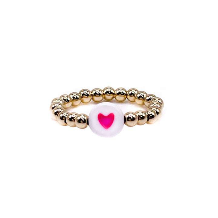 3mm Pink Heart Ring