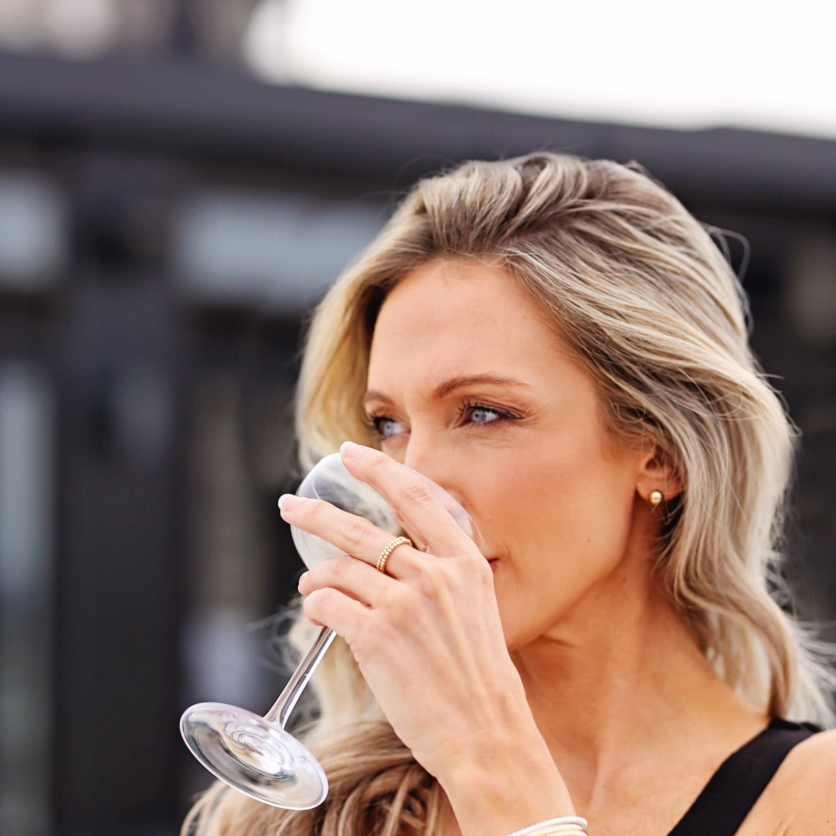 Resort Collection. 18k gold filled ball earrings.