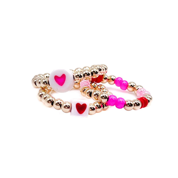 3mm Pink Heart Ring