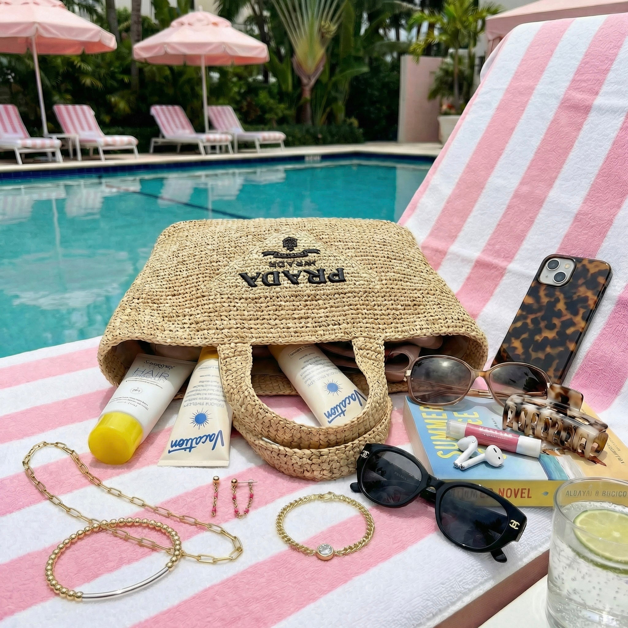 Bowood Lane Poolside Paradise waterproof gold and pearl resort jewelry