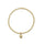 3mm Gold Ball Charm Bracelet