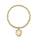 4mm Gold Ball Charm Bracelet