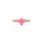 Pink Halo Ring featuring pink cross accents and gold-filled beads by Bowood Lane