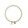 3mm Gold Ball Charm Bracelet
