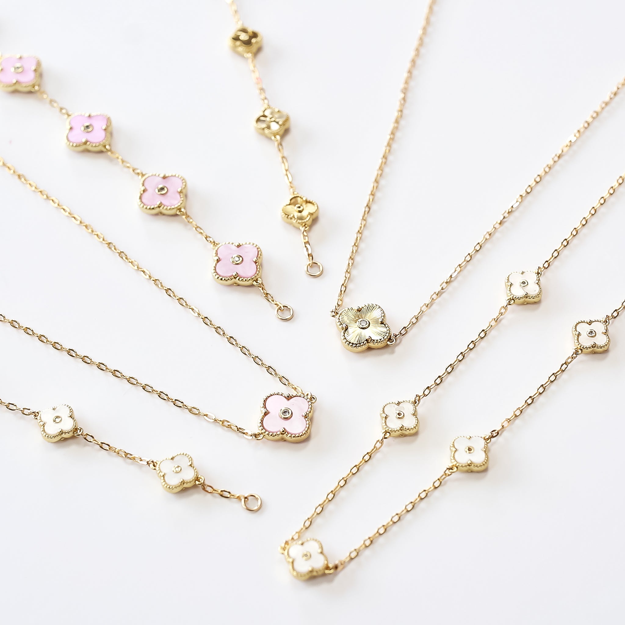 Arden 14mm Gold Clover Necklace – Bowood Lane