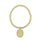 4mm Gold Ball Charm Bracelet
