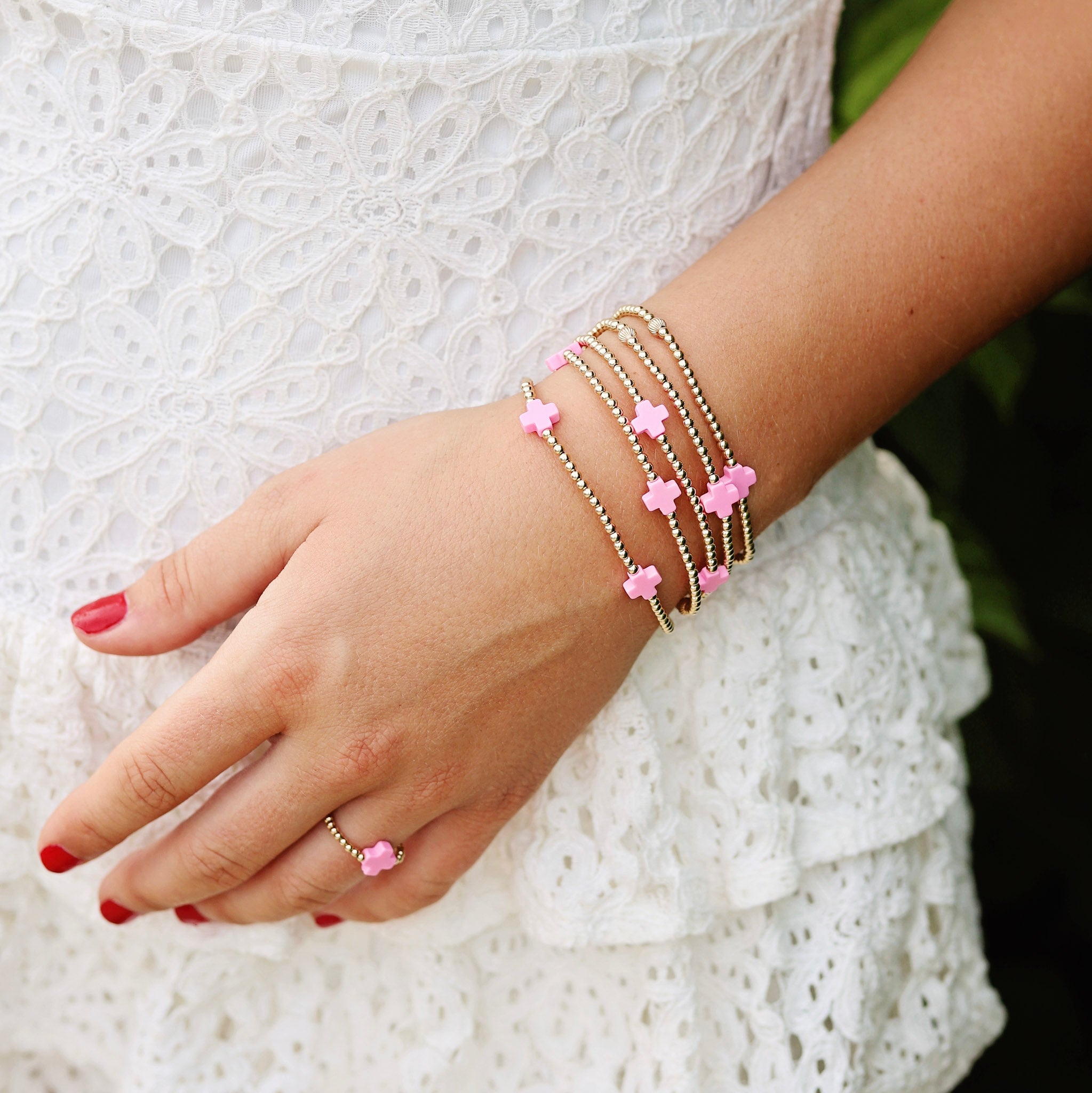 pink jewelry
