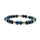 Teal Tiger Eye Beaded Bracelet