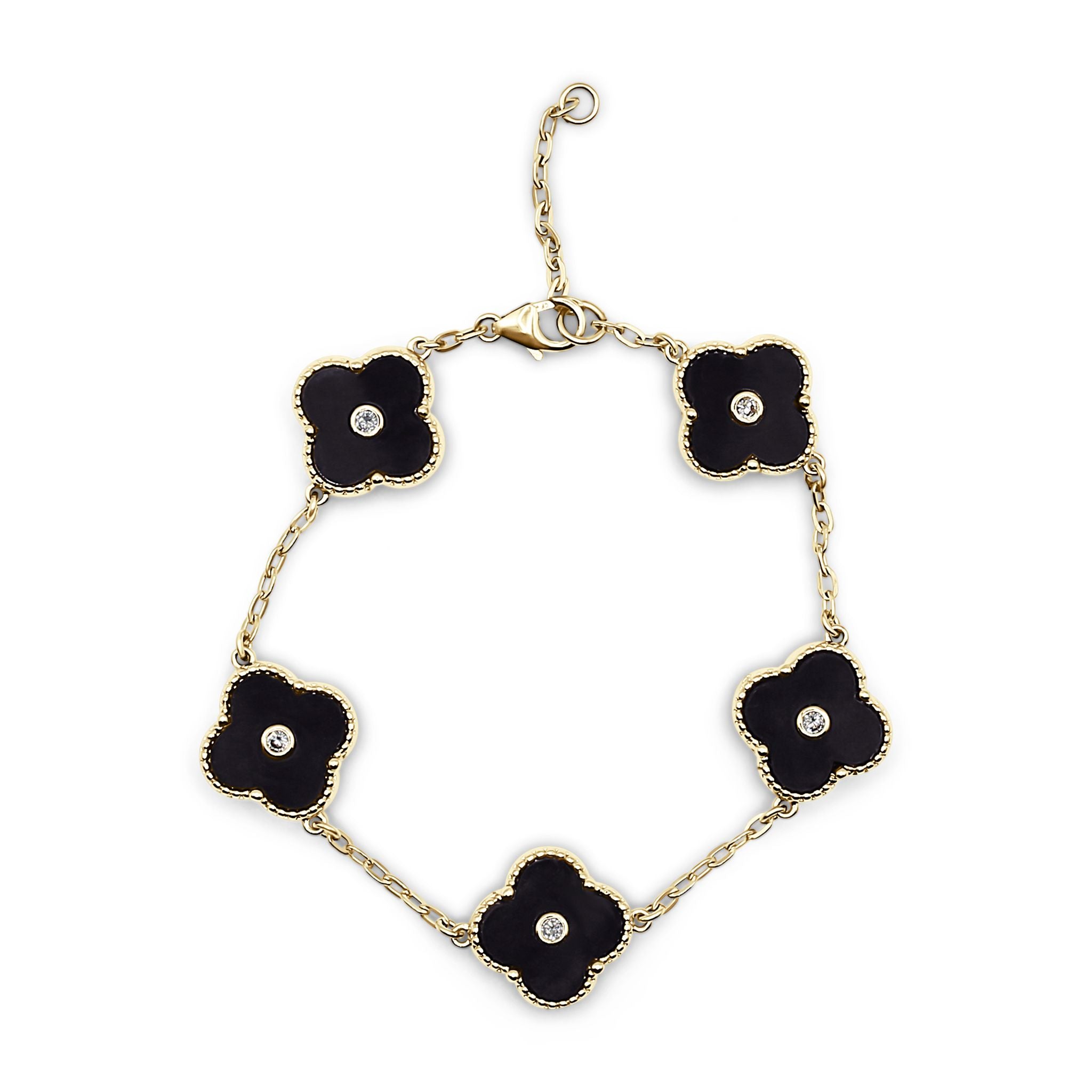 Arden Black Clover Bracelet – Bowood Lane